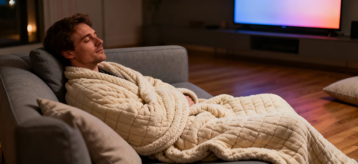 Mantas ponderadas (con peso): ¿Ayudan a relajarse viendo la tele?