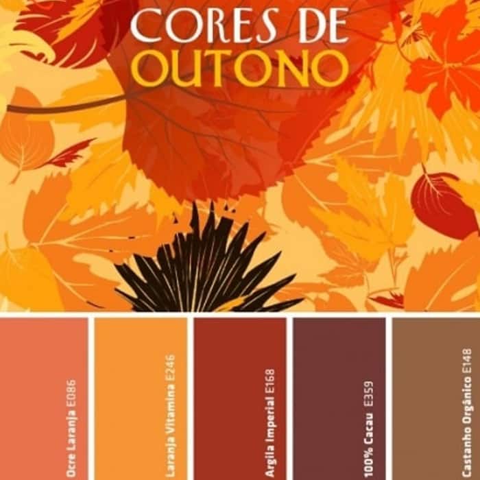 decoracao de outono paleta